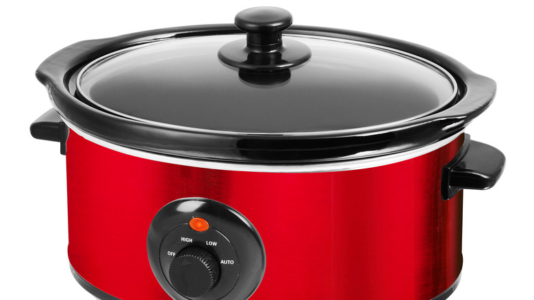 Red slow cooker