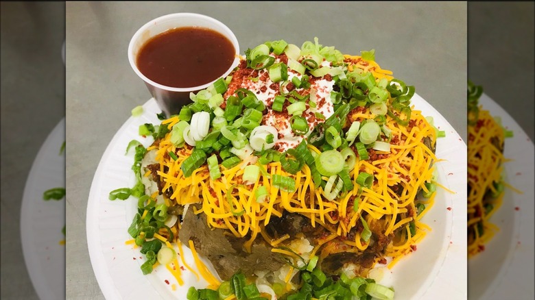 WCL loaded barbecue baked potato