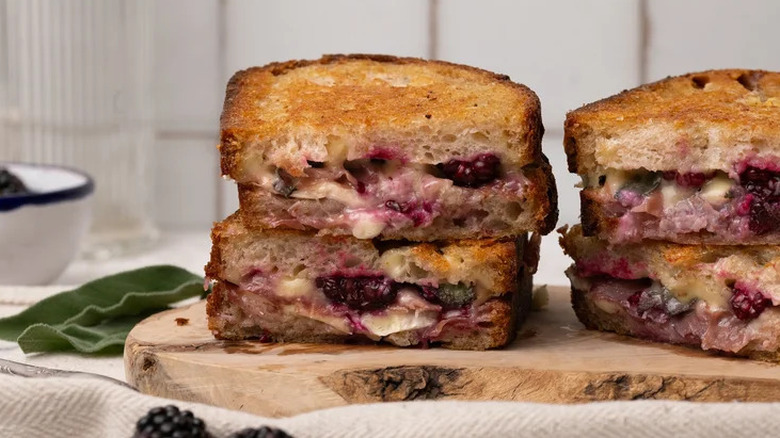 Blackberry grilled cheese