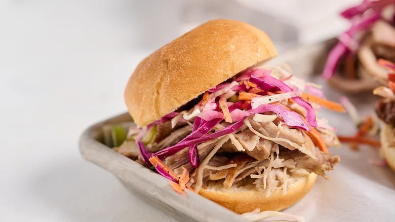 Hawaiian pulled pork sandwich