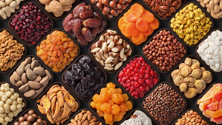 Dried fruits and nuts