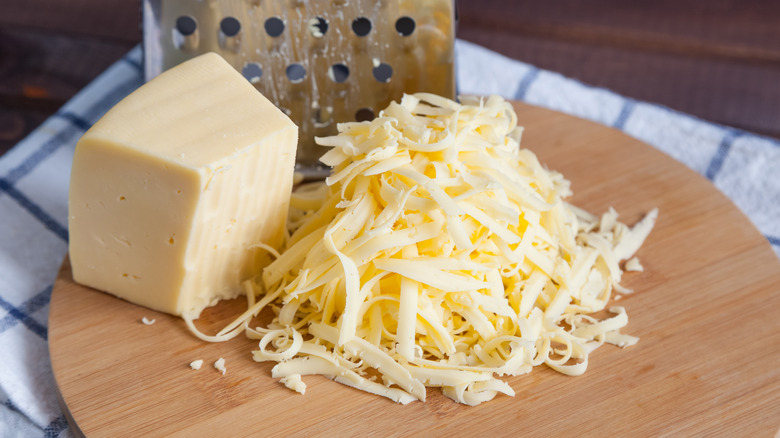 Grated white cheese