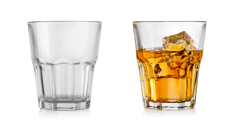 two rocks glasses