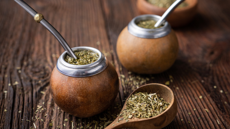 yerba mate in gourd