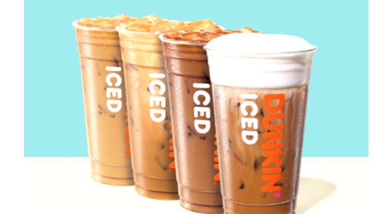 Dunkin' Iced Coffees side-by-side