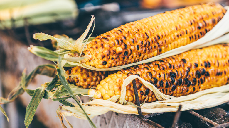 ears of grilled corn