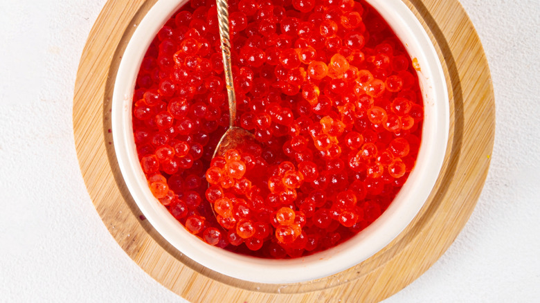 vegan caviar in a dish