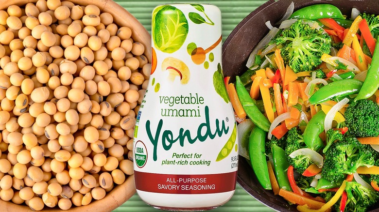 Yondu bottle soybeans veggies