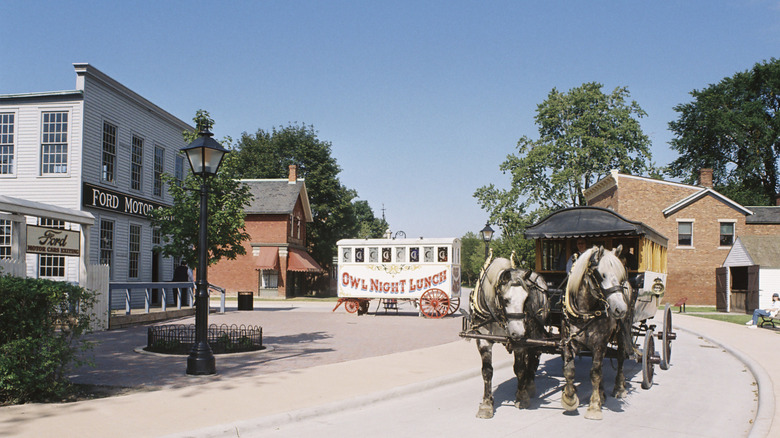 Greenfield Village with lunch wagon