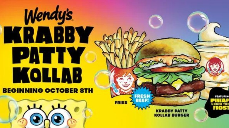 Wendy's Krabby Patty Kollab promotional image