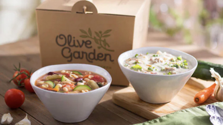 Olive Garden soups to go