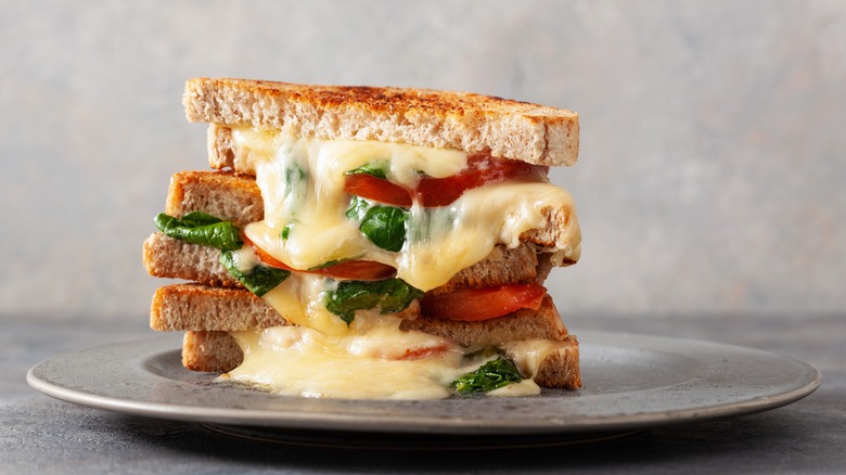 Grilled cheese stack