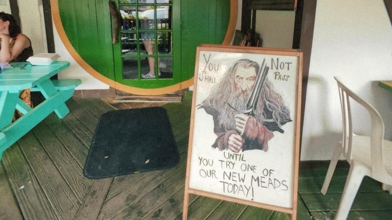 Entrance to The Hobbit Café