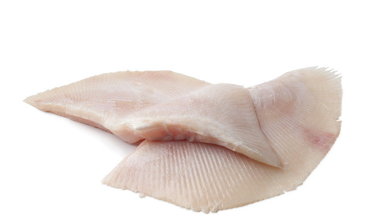 Skate fish fillets