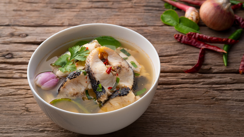 Snakehead fish soup