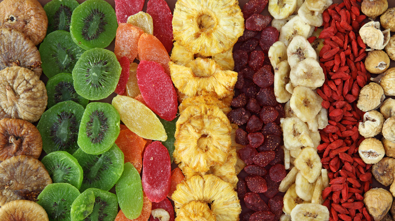 assorted dehydrated fruits