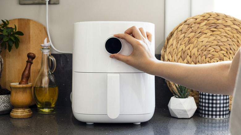 air fryer on countertop 