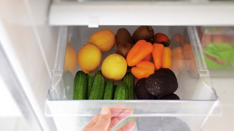 Crisper drawer of a refrigerator