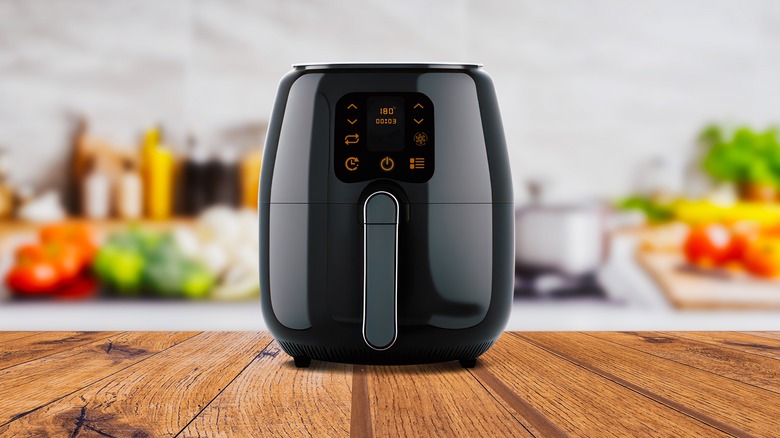 air fryer on kitchen counter