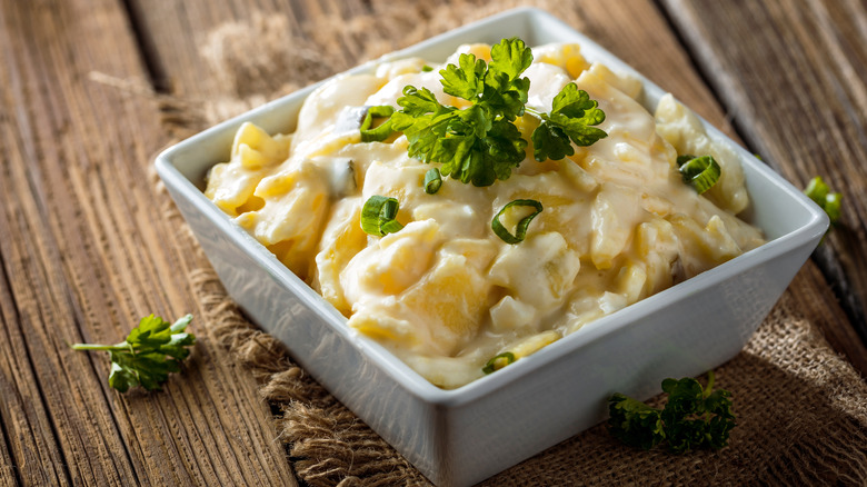 Potato salad with mayonnaise dressing