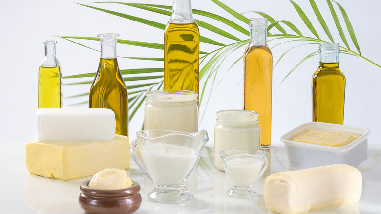 Various fats and oils