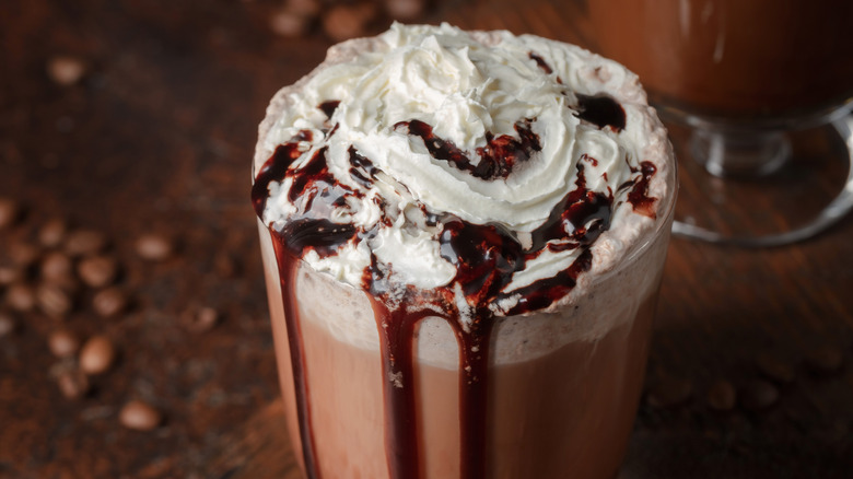 cup of frozen hot chocolate