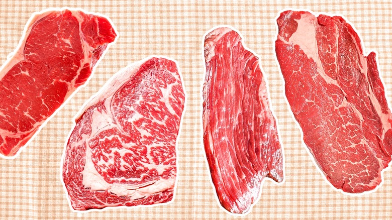 composite image of steaks