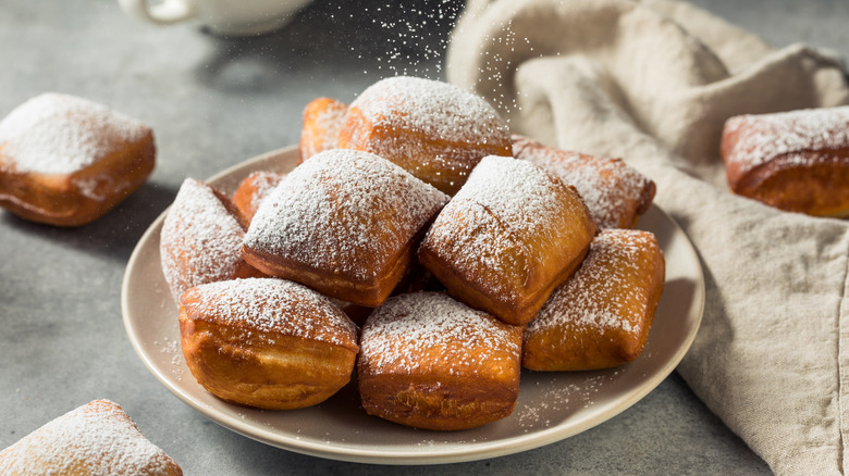 Plate of beignets