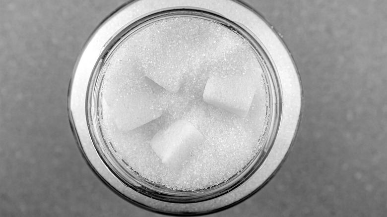 sugar in a canister 