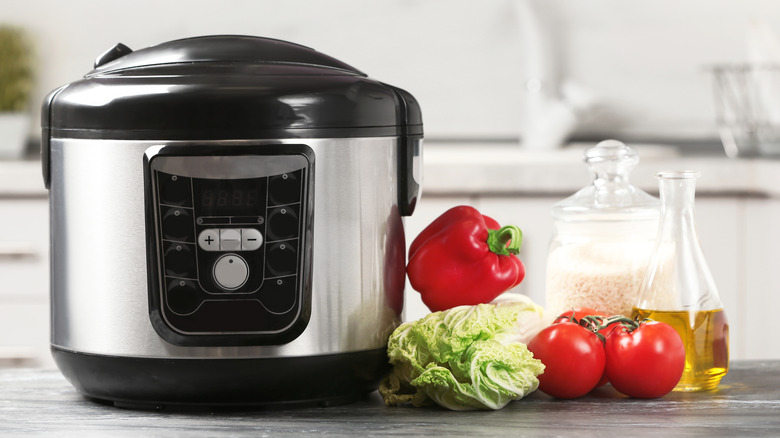 Instant pot with bell peppers