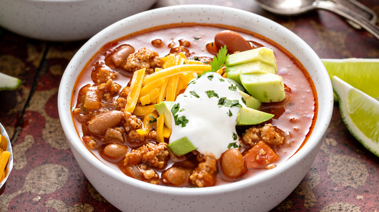 Chili in a bowl 