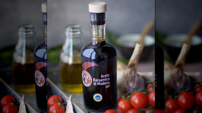 bottle of PGI balsamic vinegar