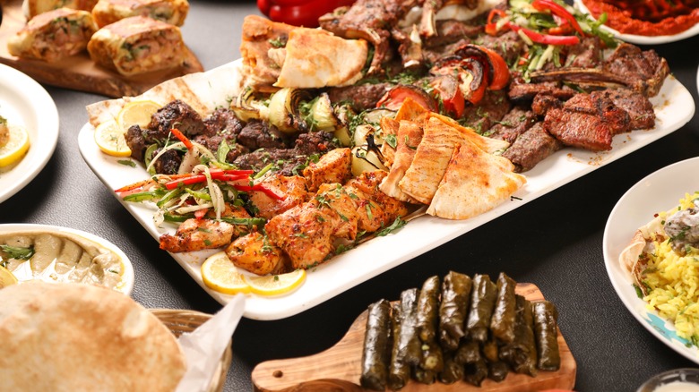 Greek cuisine with dolmas 