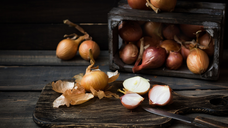 crate of onions