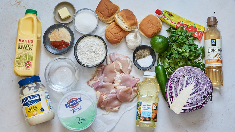 ingredients on a table