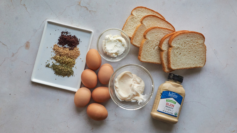 ingredients for za'atar egg salad 