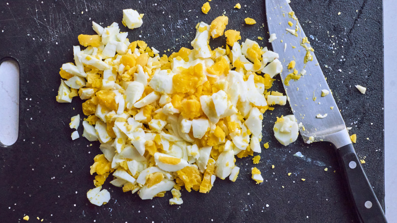 chopped hard-boiled eggs