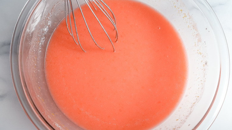 grapefruit curd in a bowl