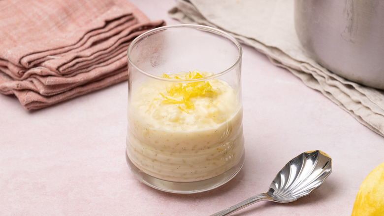 zesty lemon cardamom rice pudding