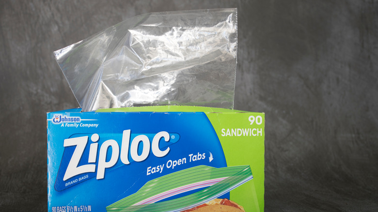 box of ziploc bags