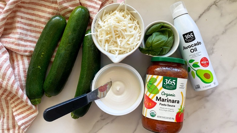 ingredients for zucchini roll-ups